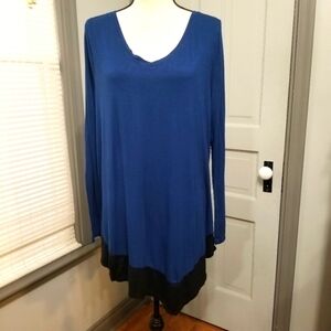 Lane Bryant Asymmetrical Soft Jersey Knit Tunic size 14/16